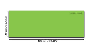 Tableau magnétique effaçable à sec en verre trempé – Panneau d’affichage magnétique : Vert pastel