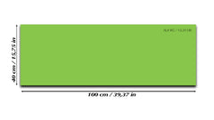 Pizarra magnética de cristal templado – Pizarra magnética borrado en seco :verde pastel