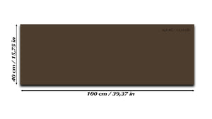 Pizarra magnética de cristal – Pizarra de cristal de borrado en seco: marrón