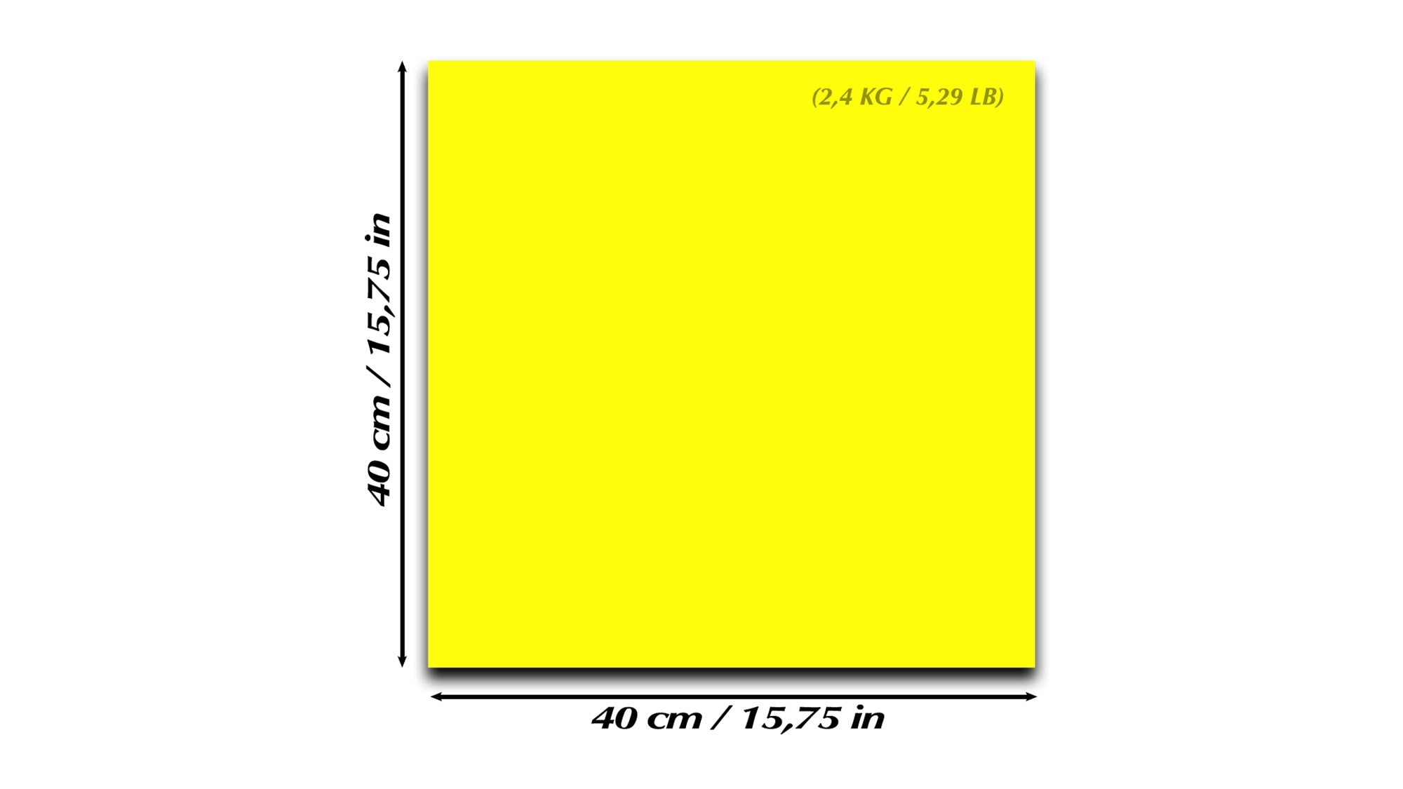 Magnetic Dry-Erase Glass Board Large or Small lemon yellow