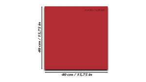 Lavagna magnetica cancellabile a secco in vetro temperato – Bacheca magnetica in vetro: Rosso scuro