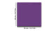 Pizarra magnética de cristal templado – Pizarra magnética borrado en seco :lila oscuro