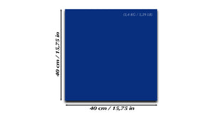 Lavagna magnetica cancellabile a secco in vetro temperato – Bacheca magnetica in vetro: Blu cobalto