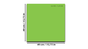Tableau magnétique effaçable à sec en verre trempé – Panneau d’affichage magnétique : Vert pastel
