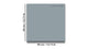 Magnetic Dry-Erase Glass Board Large or Small ash gray