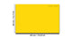 Pizarra magnética de cristal templado – Pizarra magnética borrado en seco :amarillo