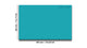Magnetic Dry-Erase Glass Board Large or Small turquoise