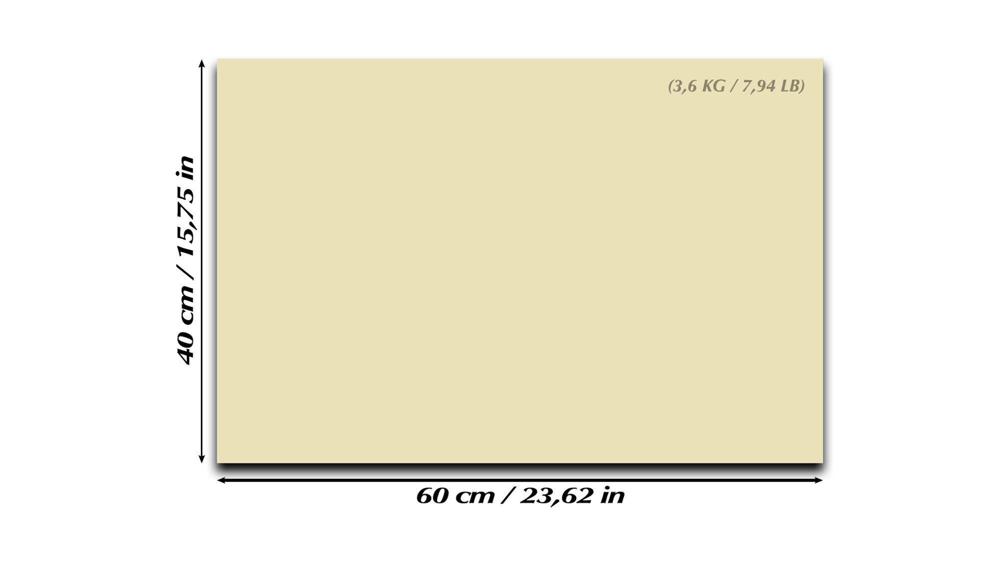 Magnetic Dry-Erase Glass Board Large or Small  beige