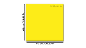 Lavagna in vetro con montaggio a parete – Lavagna cancellabile a secco in vetro – Lavagna magnetica in vetro temperato : giallo tenue
