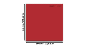Tableau magnétique effaçable à sec en verre trempé – Panneau d’affichage magnétique : Rouge foncé