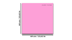 Pizarra magnética de cristal templado – Pizarra magnética borrado en seco :rosa claro