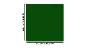 Tableau magnétique effaçable à sec en verre trempé – Panneau d’affichage magnétique: vert foncé
