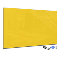 Magnetic Dry-Erase Glass Board Large or Small  dark yellow