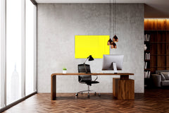Magnetic Dry-Erase Glass Board Large or Small lemon yellow