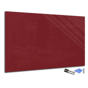 Magnetic Dry-Erase Glass Board Large or Small purple-red