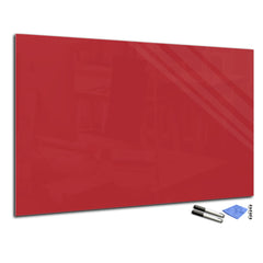 Magnetic Dry-Erase Glass Board Large or Small dark red