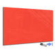 Magnetic Dry-Erase Glass Board Large or Small orange red