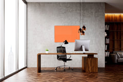 Magnetic Dry-Erase Glass Board Large or Small bright orange
