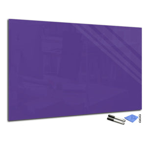 Magnetic Dry-Erase Glass Board Large or Small purple