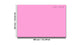 Magnetic Dry-Erase Glass Board Large or Small mellow pink