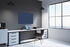 Magnetic Dry-Erase Glass Board Large or Small dark navy blue