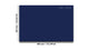 Magnetic Dry-Erase Glass Board Large or Small steel blue