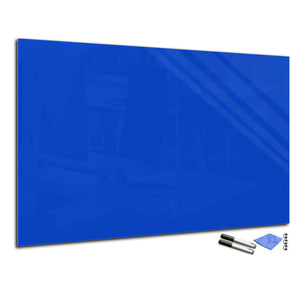 Magnetic Dry-Erase Glass Board Large or Small egyptian blue