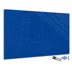 Magnetic Dry-Erase Glass Board Large or Small blue