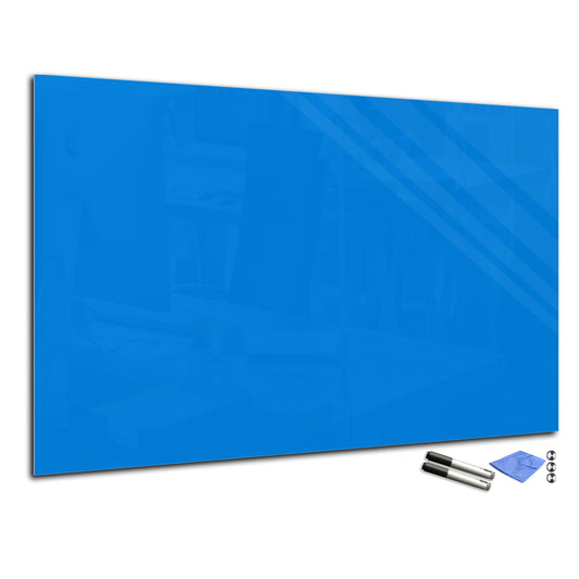 Magnetic Dry-Erase Glass Board Large or Small sky blue