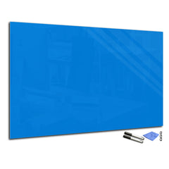 Magnetic Dry-Erase Glass Board Large or Small sky blue