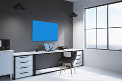 Magnetic Dry-Erase Glass Board Large or Small sky blue