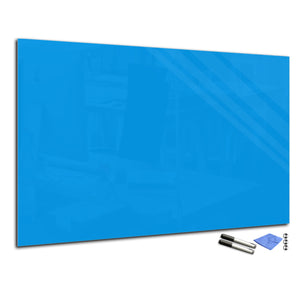 Magnetic Dry-Erase Glass Board Large or Small light blue
