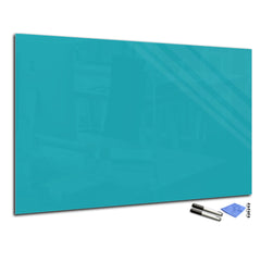 Magnetic Dry-Erase Glass Board Large or Small turquoise