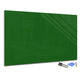 Magnetic Dry-Erase Glass Board Large or Small forest green