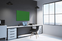 Magnetic Dry-Erase Glass Board Large or Small forest green