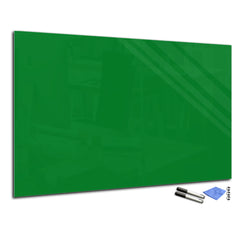 Magnetic Dry-Erase Glass Board Large or Small moss green