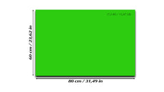 Pizarra magnética de cristal templado – Pizarra magnética borrado en seco : Amarillo verde