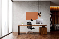 Magnetic Dry-Erase Glass Board Large or Small  walnut