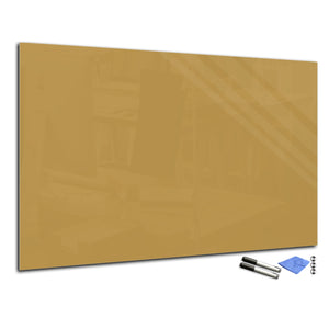 Magnetic Dry-Erase Glass Board Large or Small light brown