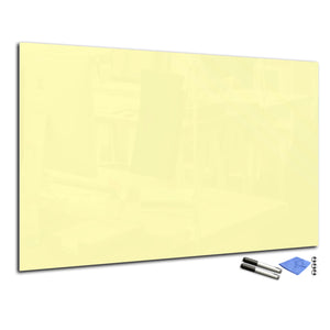 Magnetic Dry-Erase Glass Board Large or Small creamy
