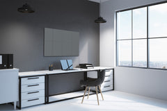 Magnetic Dry-Erase Glass Board Large or Small dark gray