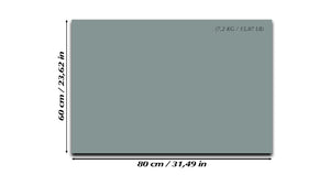 Pizarra magnética de cristal templado – Pizarra magnética borrado en seco :gris