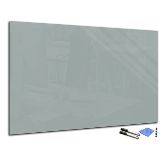 Magnetic Dry-Erase Glass Board Large or Small  medium gray